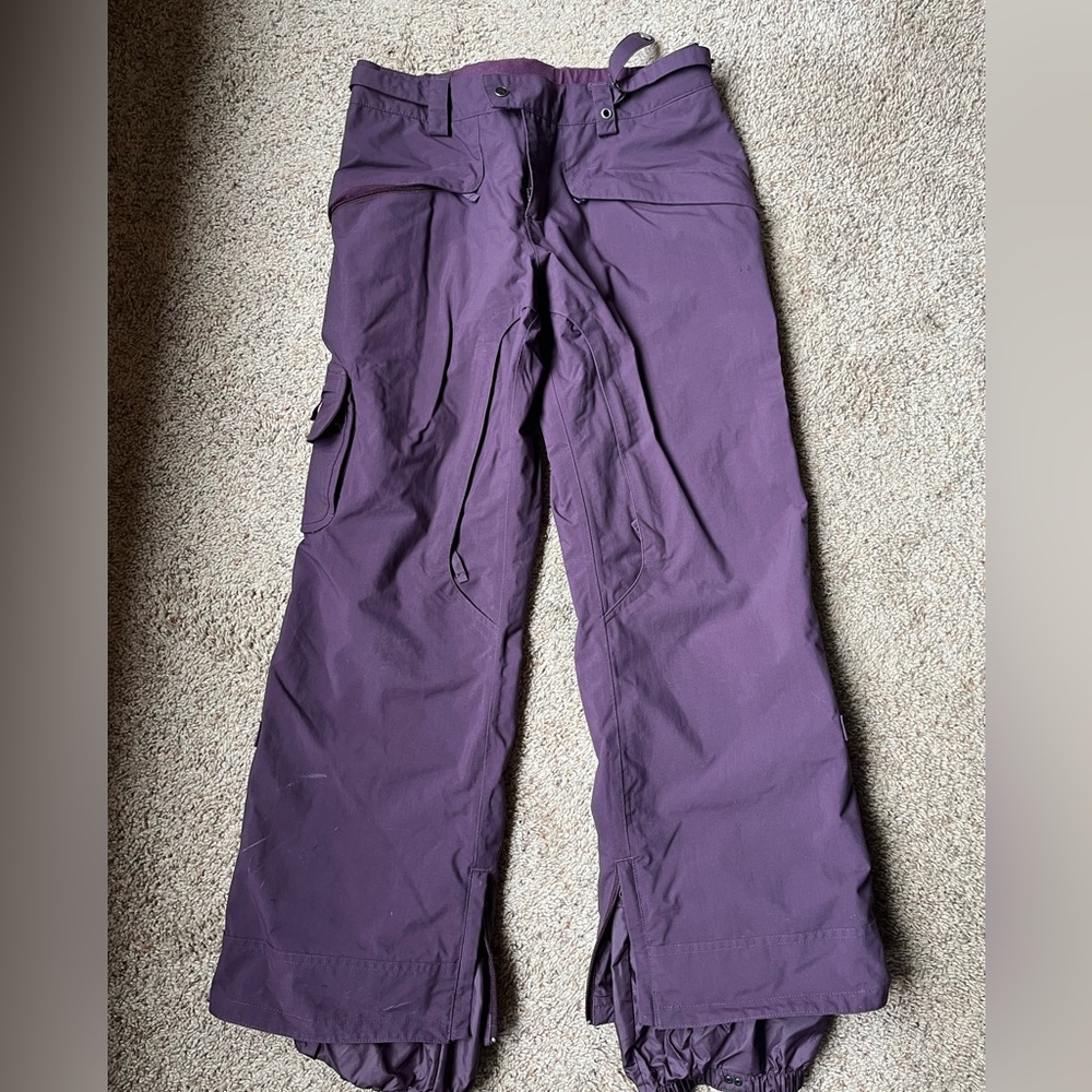 B by Burton purple snow pants M medium